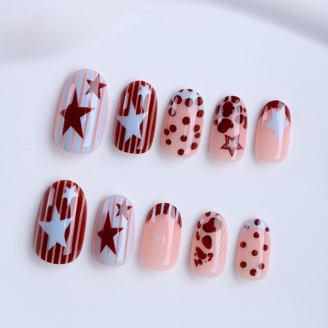 Creative Art Fingernails with Modern Star Design Kalsten