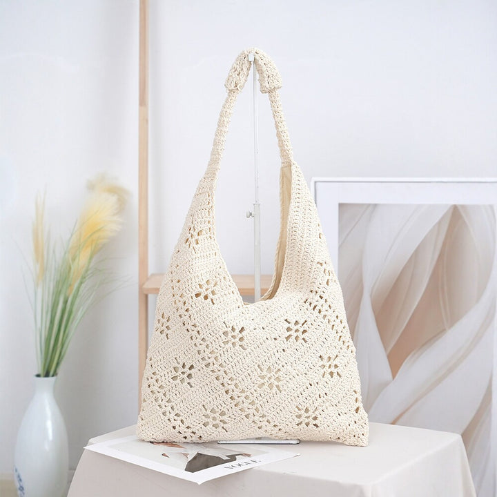 Handcrafted straw shoulder bag Kalsten