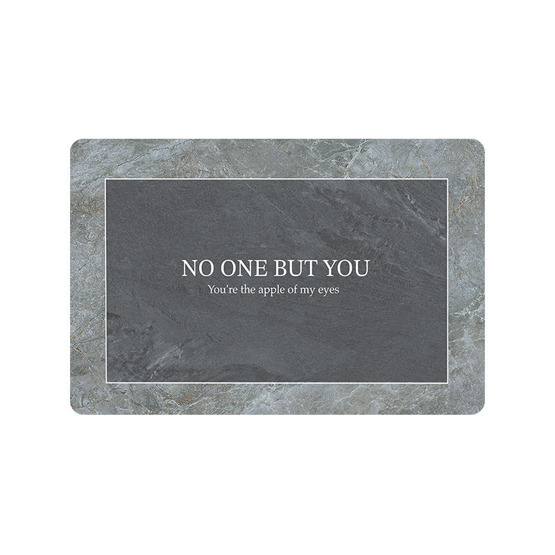 Elegant Marble Design Bathroom Mat Kalsten