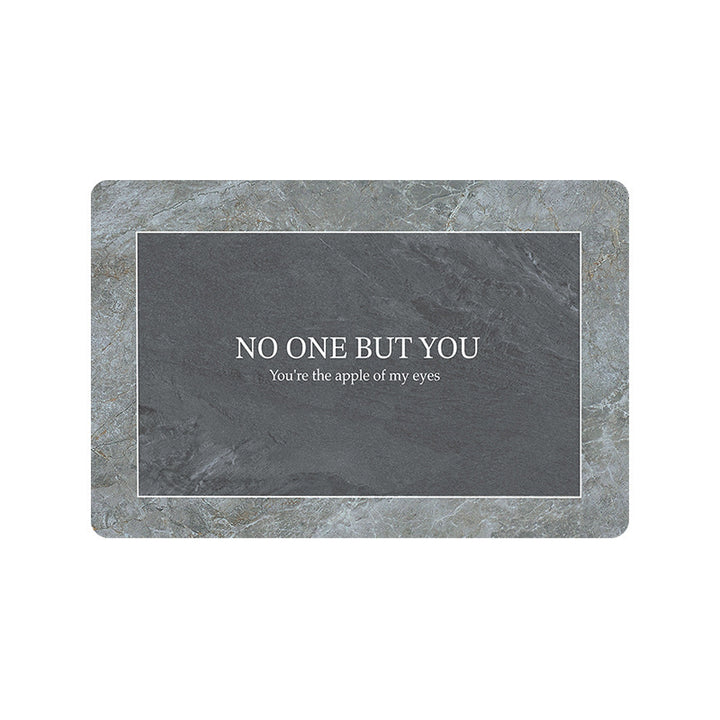 Elegant Marble Design Bathroom Mat Kalsten