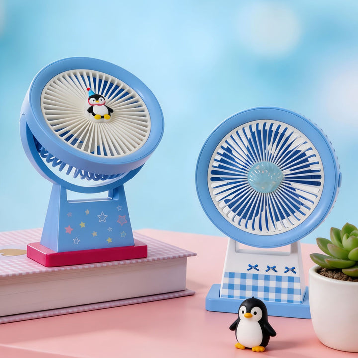 Portable Table Fan with Ergonomic Design and USB Port Kalsten