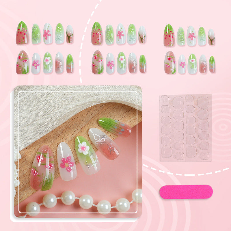 Artistic Floral Nail Tips Kalsten