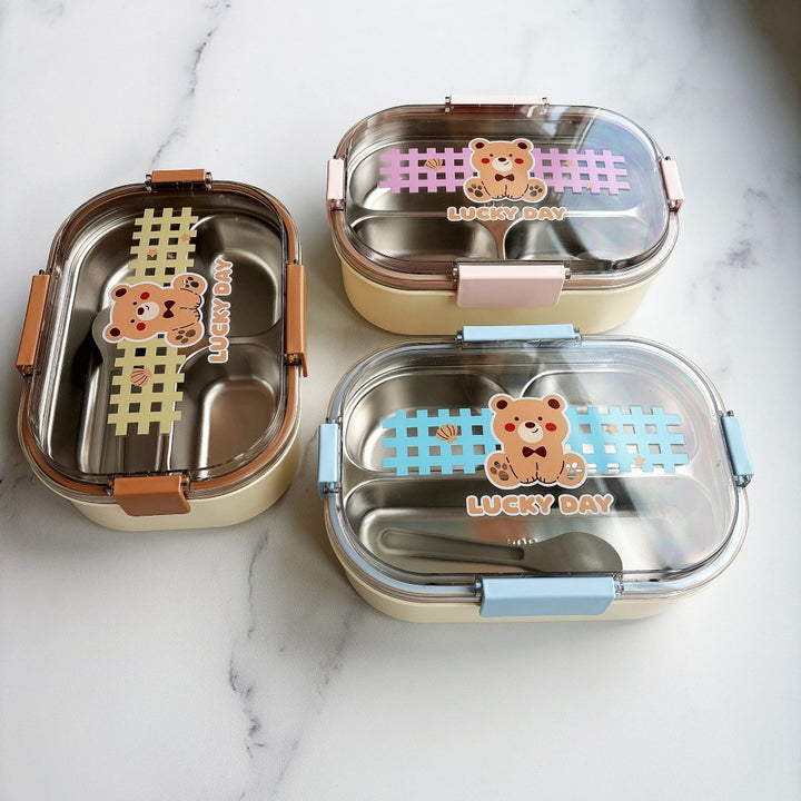 Bear-Themed Stackable Food Storage Container