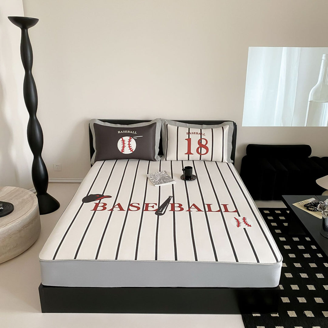 Fitted sheet set with pillowcases
