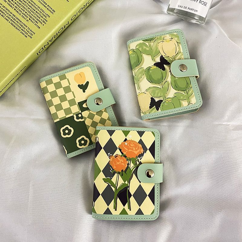 Floral Print Zippered Cardholder Kalsten