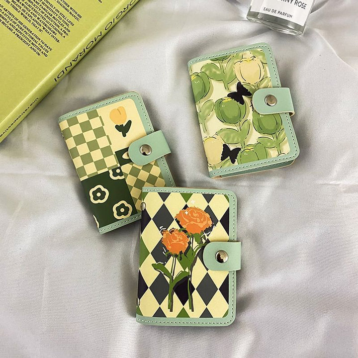 Floral Print Zippered Cardholder Kalsten