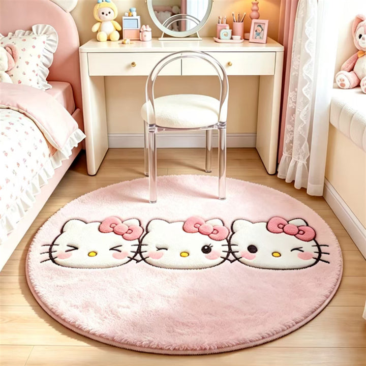 Plush Cartoon-Themed Area Rug