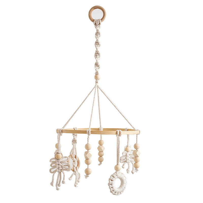 Macrame Baby Mobile with Natural Beads Kalsten
