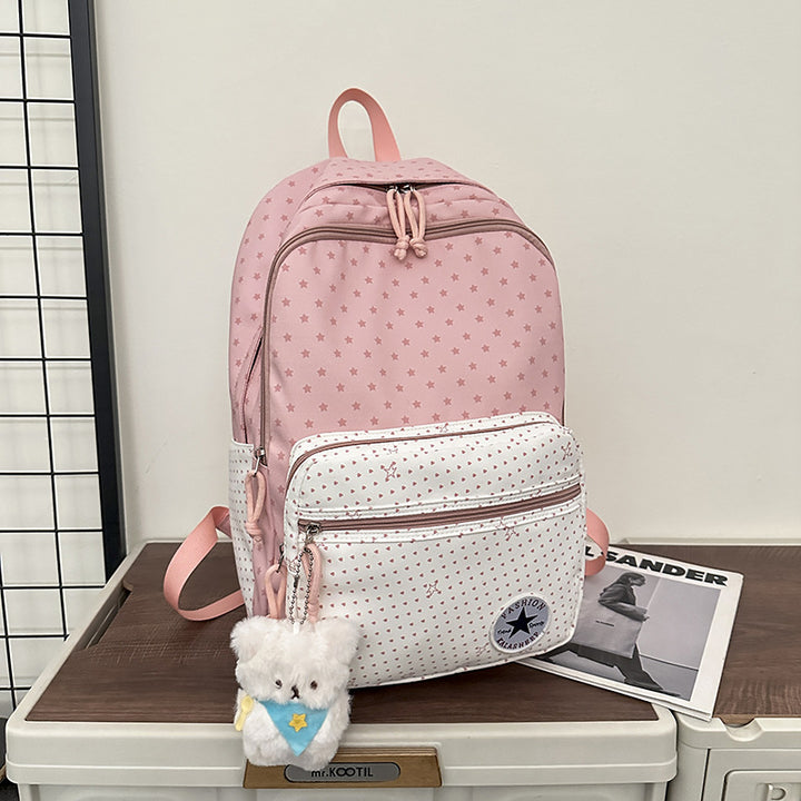 Playful Star-Patterned School Backpack Kalsten