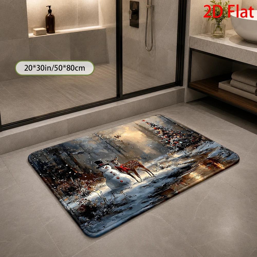 Holiday-Themed Bathroom Mat Kalsten
