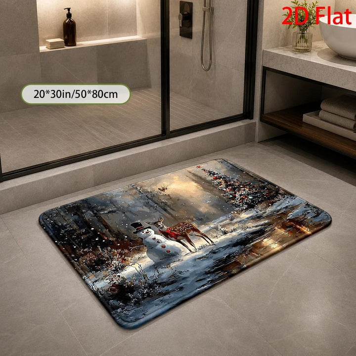 Holiday-Themed Bathroom Mat Kalsten