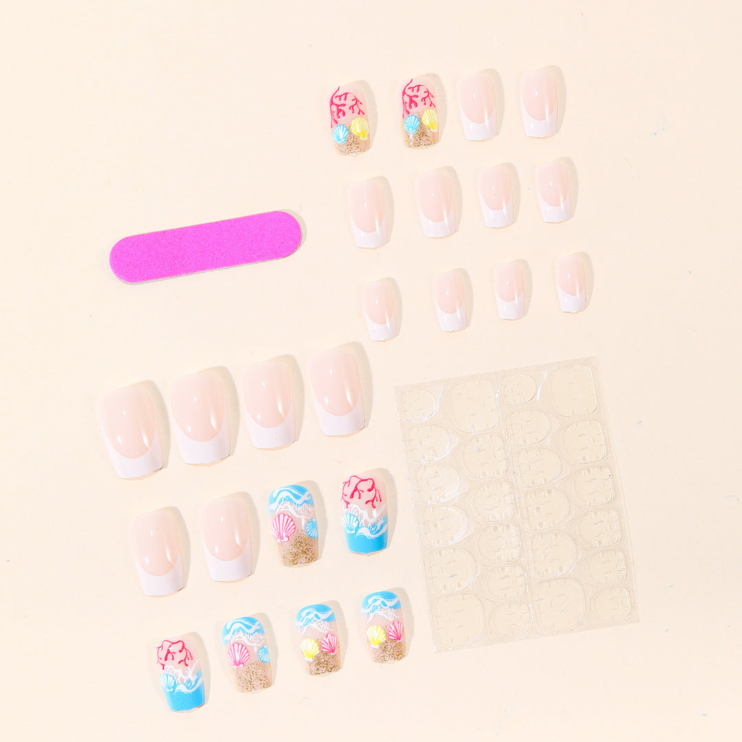 Coastal Ocean-Inspired Nail Art Extensions Kalsten