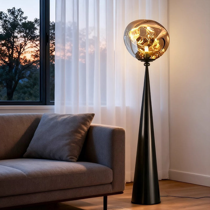 Artistic Floor Lamp with Unique Geometric Design