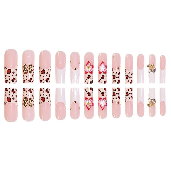 Artistic 3D Floral Press-On Nail Extensions Kalsten