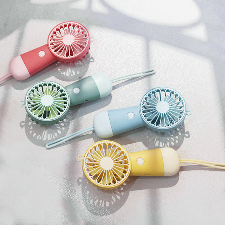 Women's portable handheld fan with ergonomic design and USB charging function Kalsten