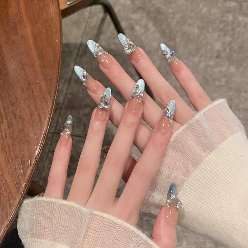 Artistic Press-On Nail Set with Cute Character Designs Kalsten