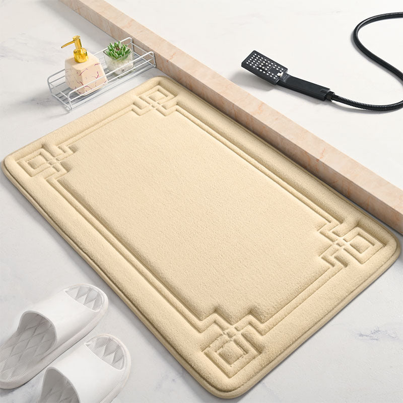 Elegant Textured Bathroom Mat Kalsten