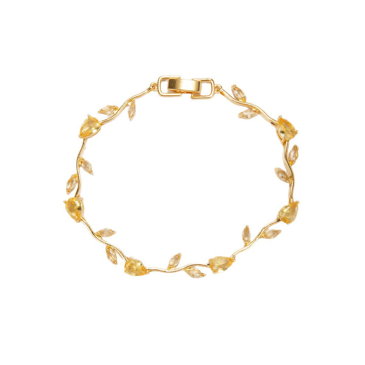 Elegant Floral Design Statement Bracelet Kalsten