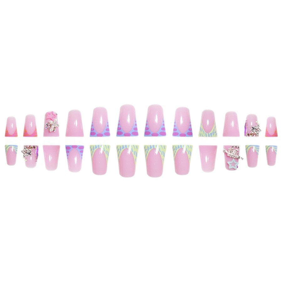 Decorative Stiletto Press-On Nail Art Set Kalsten
