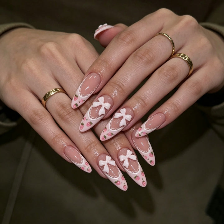 Chic Almond-Shaped Press-On Nail Set Kalsten