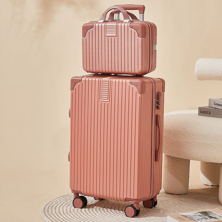 Hard-shell suitcase with double safety lock and flexible interior Kalsten