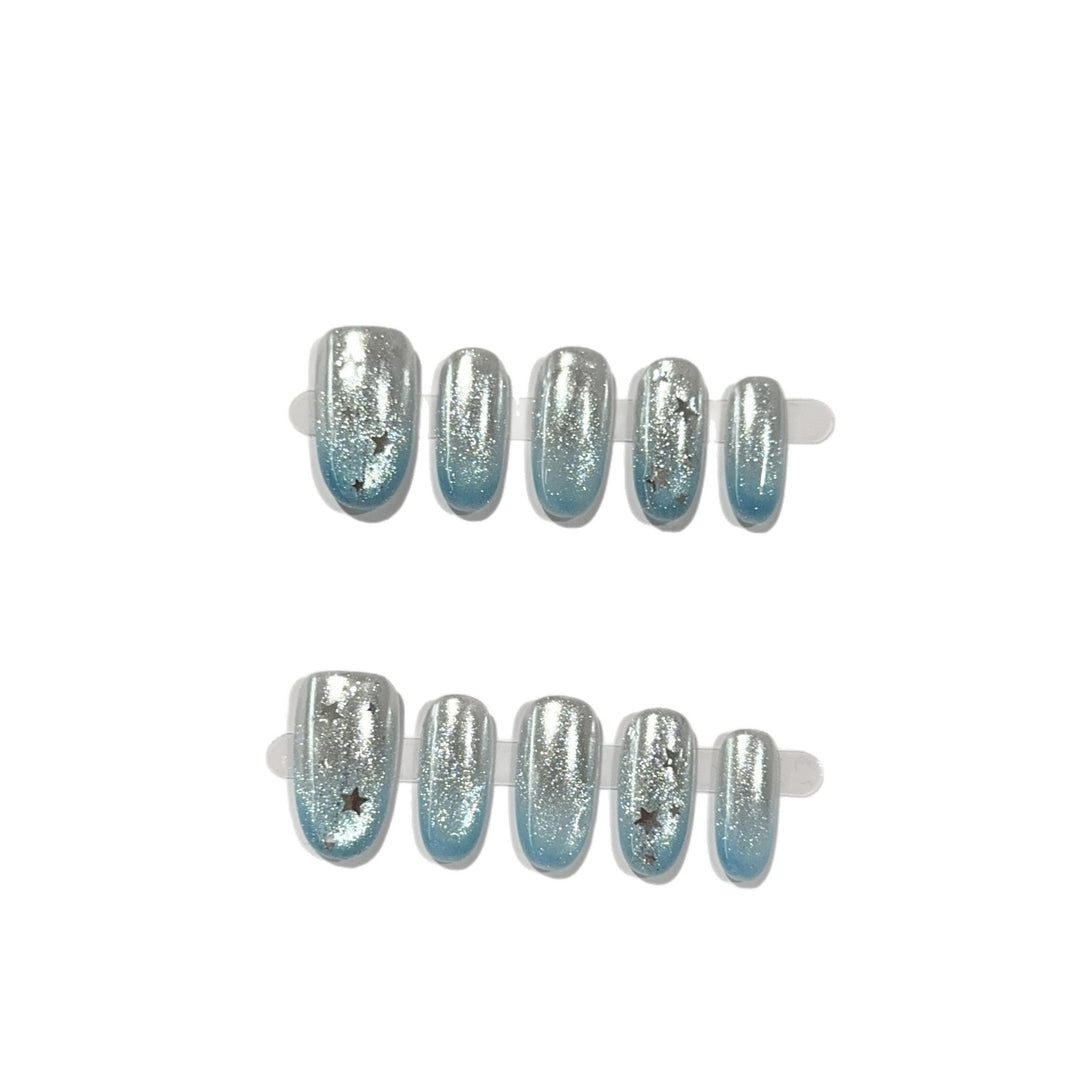 Premium Glitter Press-On Nail Set