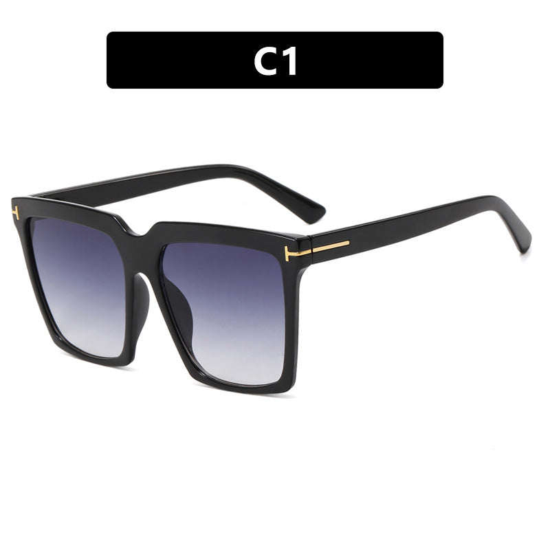 Women's square sunglasses with elegant metal accent Kalsten