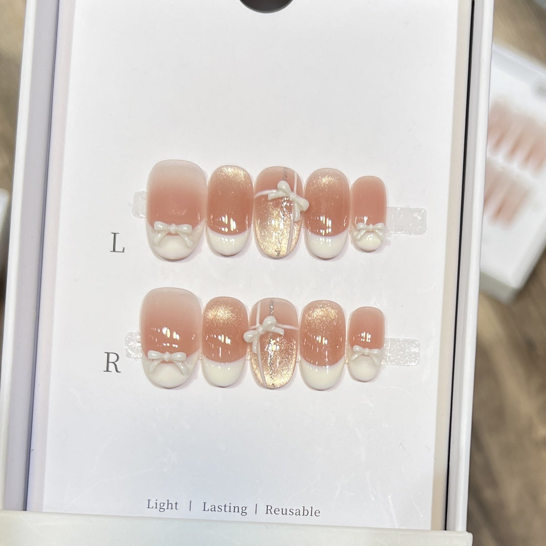 Elegant Reusable Press-On Nail Set Kalsten