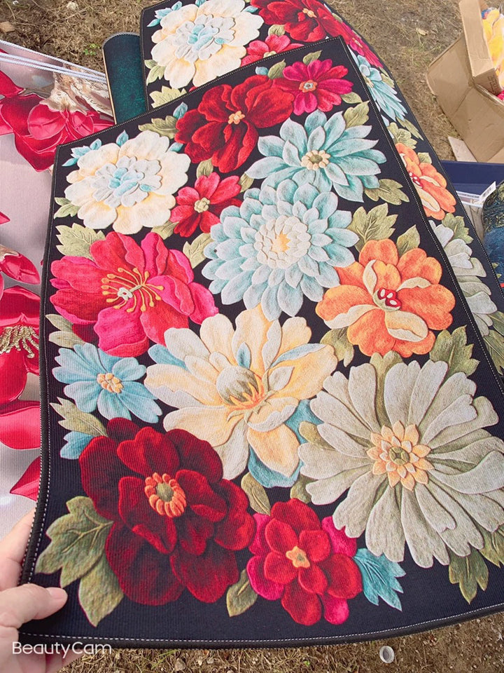 Floral Design Area Rug Kalsten