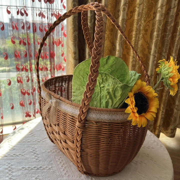 Natural Woven Market Basket Kalsten