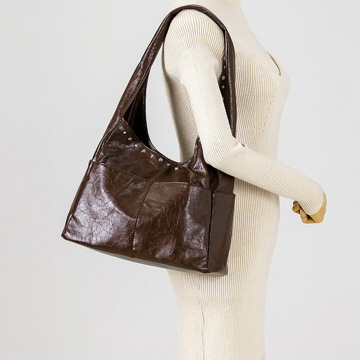 Sleek Multi-Pocket Tote Bag