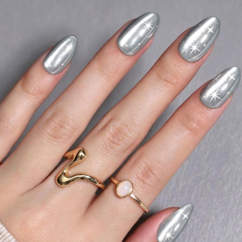 Premium Metallic Press-On Nail Tips Kalsten