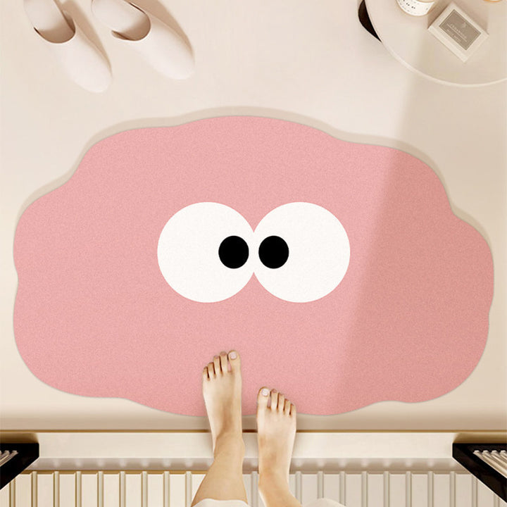 Playful Cartoon Blob Bath Mat