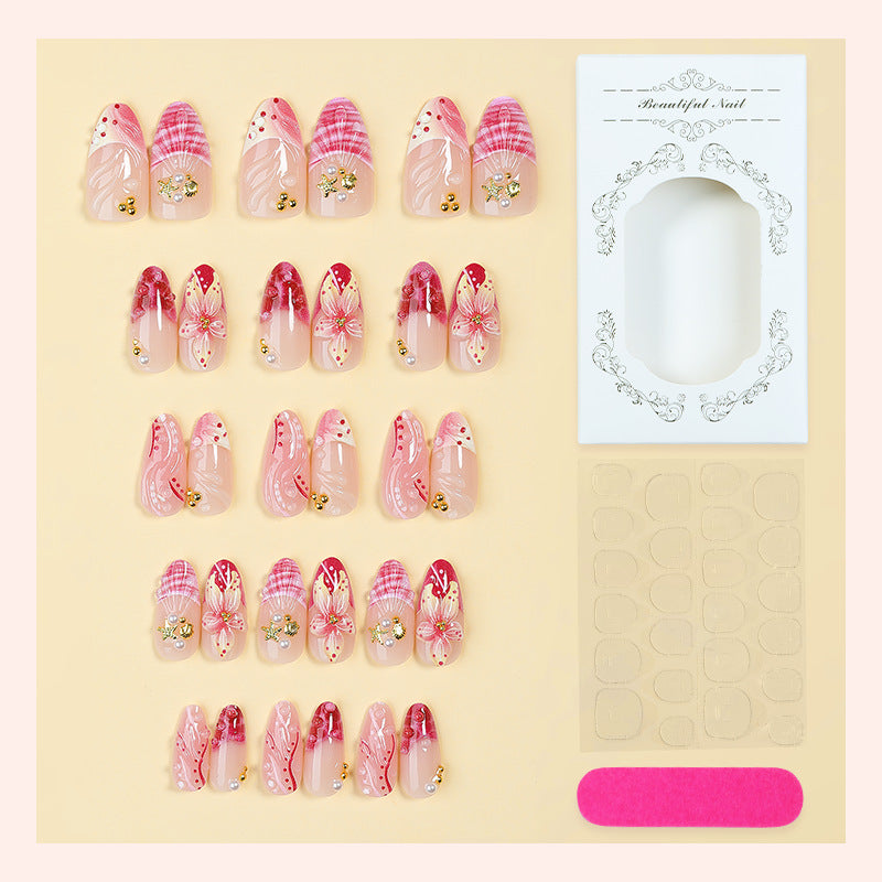 Decorative Flower Press-On Nails kalsten