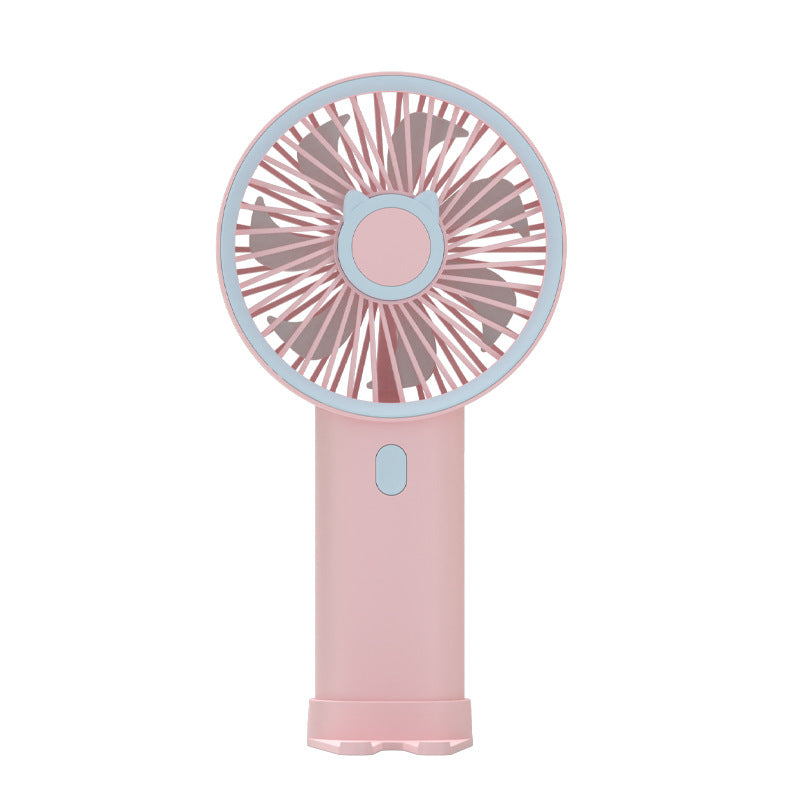 Women portable cat motif fan Kalsten