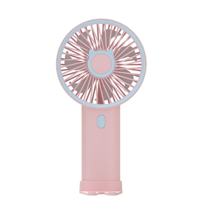 Women portable cat motif fan Kalsten