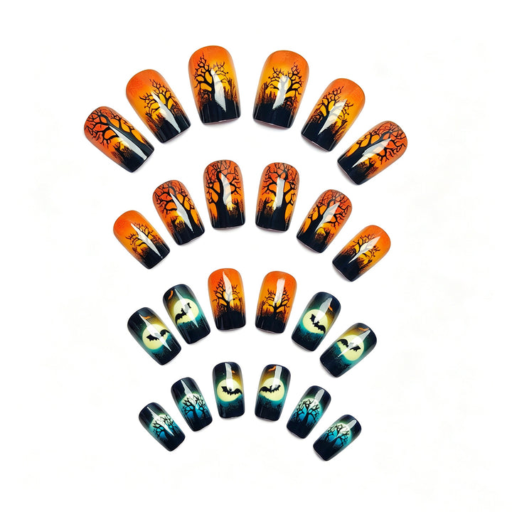 Artificial nails with autumnal creepy design Kalsten