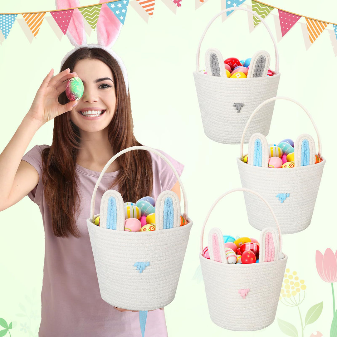 Playful Storage Basket in Rabbit Design Kalsten