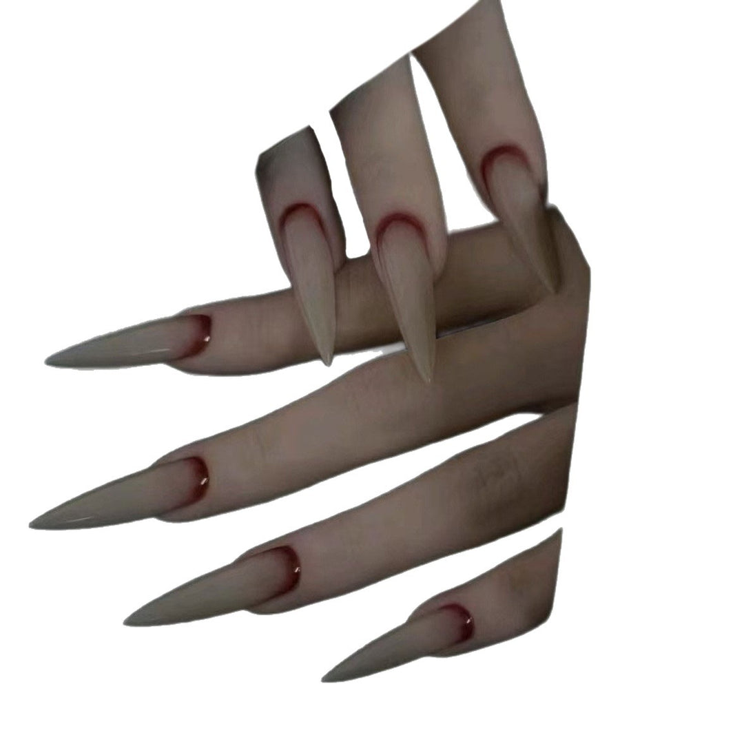 Stiletto Nail Extensions with Ombre Accent Kalsten