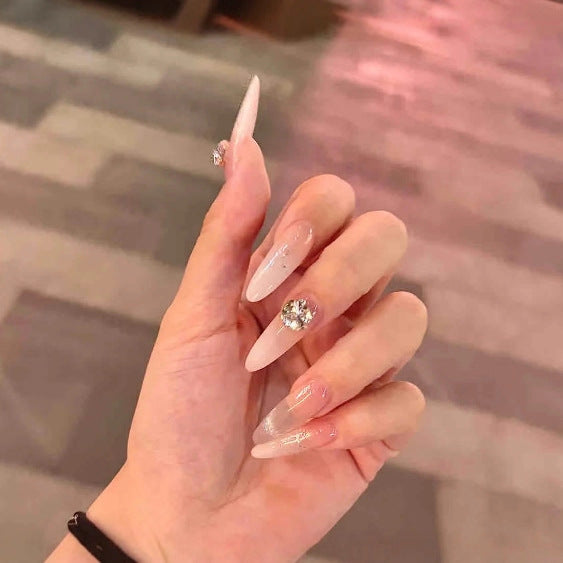 Glamorous Rhinestone-Embellished Press-On Nails Kalsten 1787394764