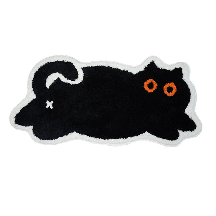 Cute Cat-Shaped Plush Rug Kalsten