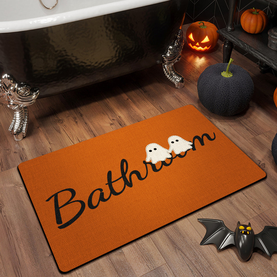 Halloween-Themed Bathroom Mat