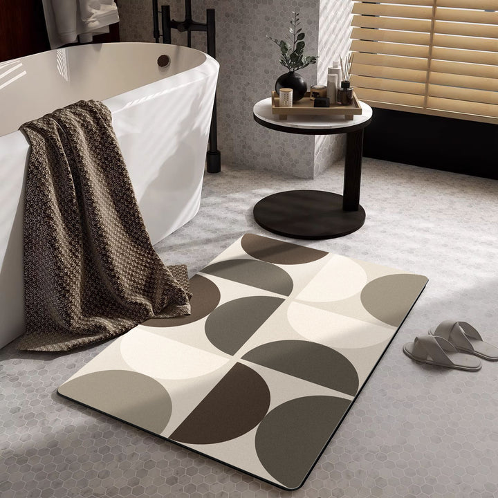Contemporary Geometric Bath Mat