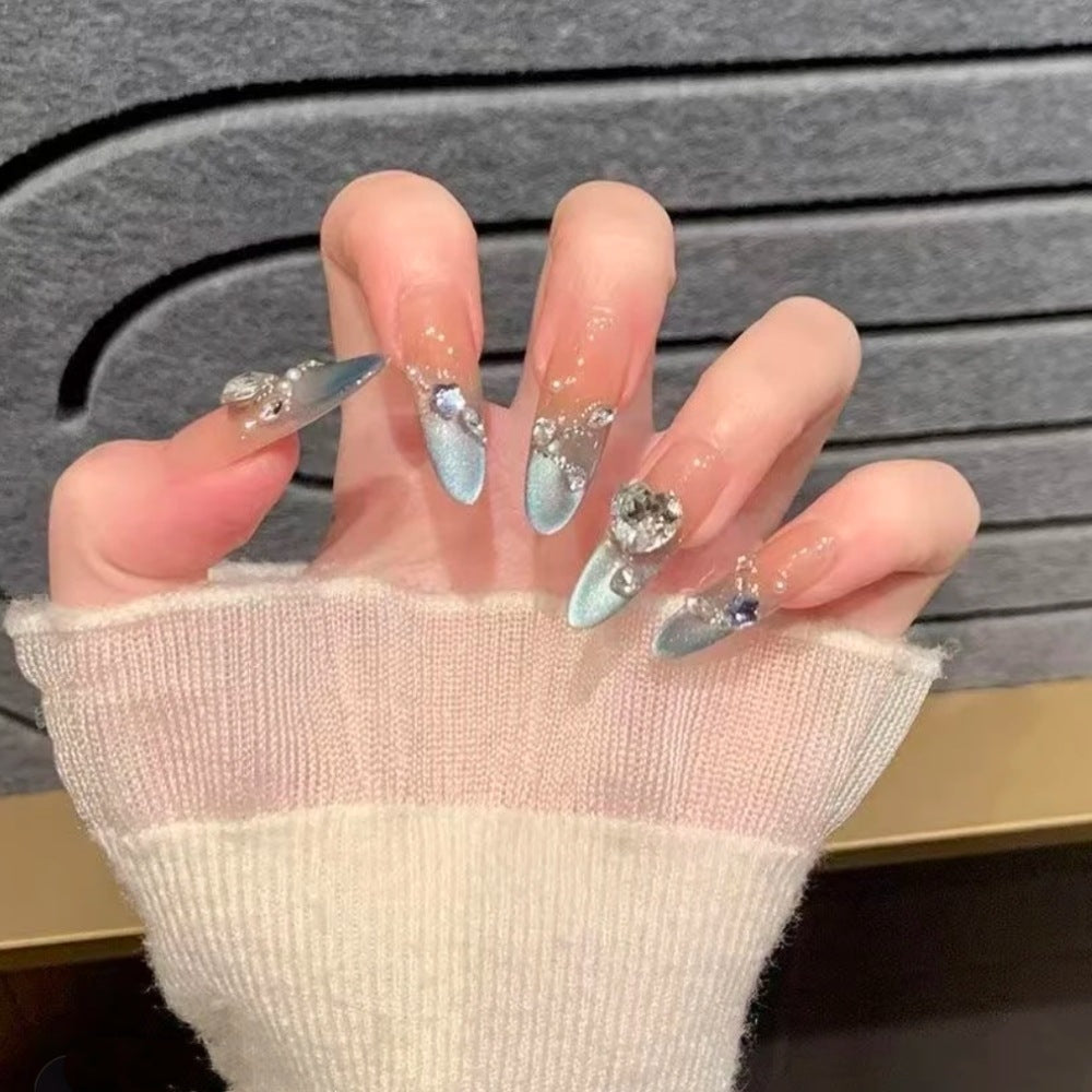 Artistic Press-On Nail Set with Unique Designs Kalsten