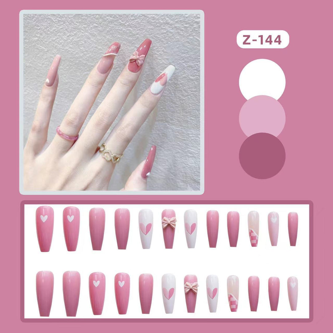 Sparkling Rhinestone Press-On Nail Set Kalsten