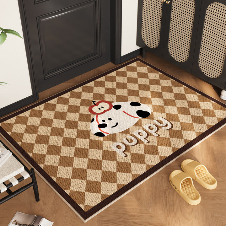 Adorable Cat-Themed Welcome Mat