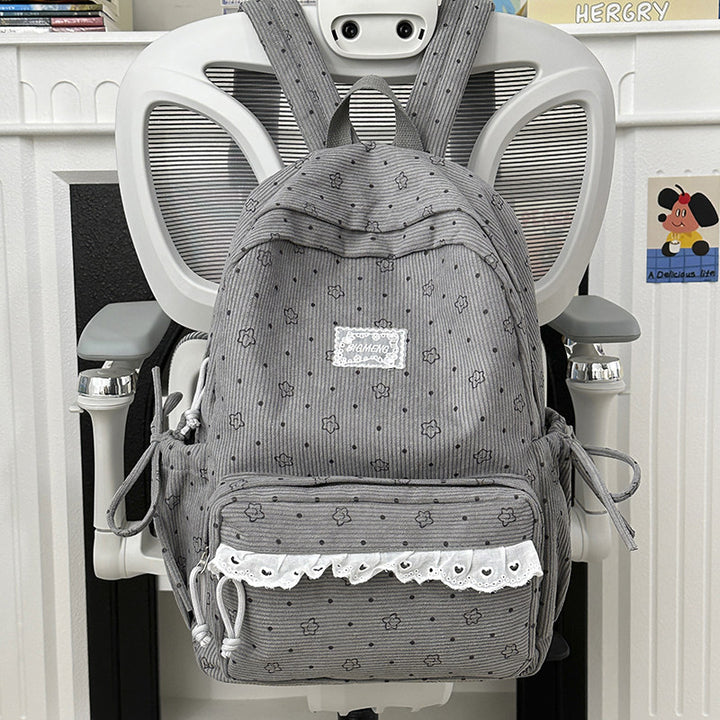 Playful Floral Print Backpack