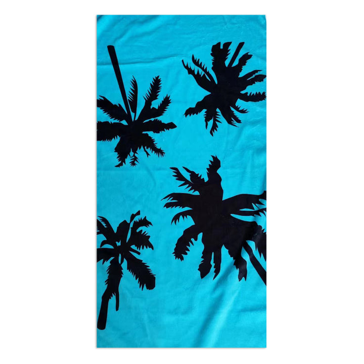 Beach towel with stylish palm motif Kalsten