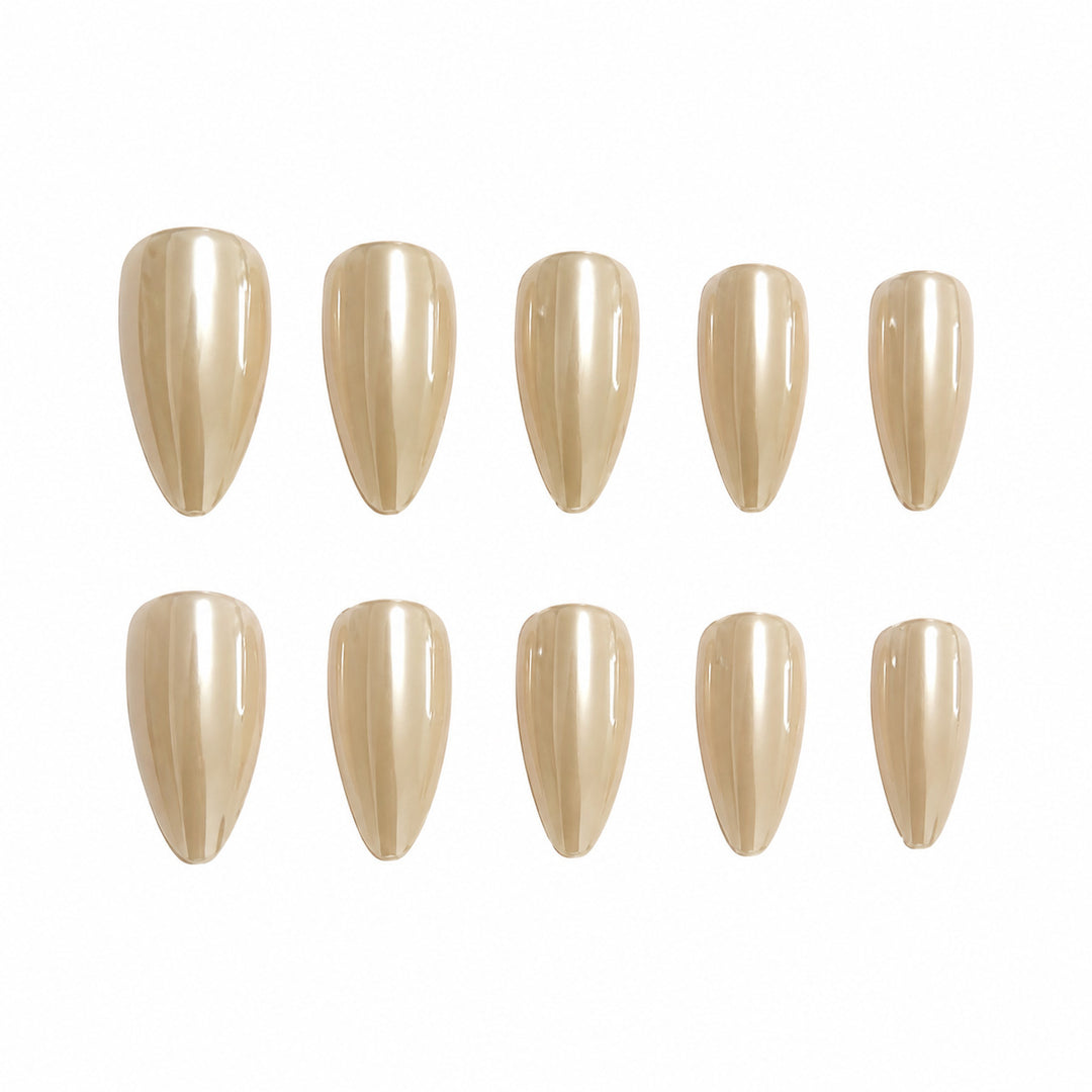 Artificial nails with high-gloss finish and elegant design Kalsten