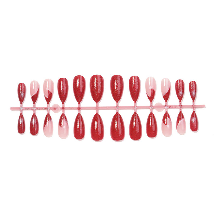 Glamorous Glittery Stiletto Press-On Nails Kalsten